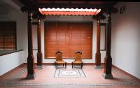 This little courtyard forms the focal point of the family area on the first floor of the Gopinath residence in Shenoynagar, Chennai.